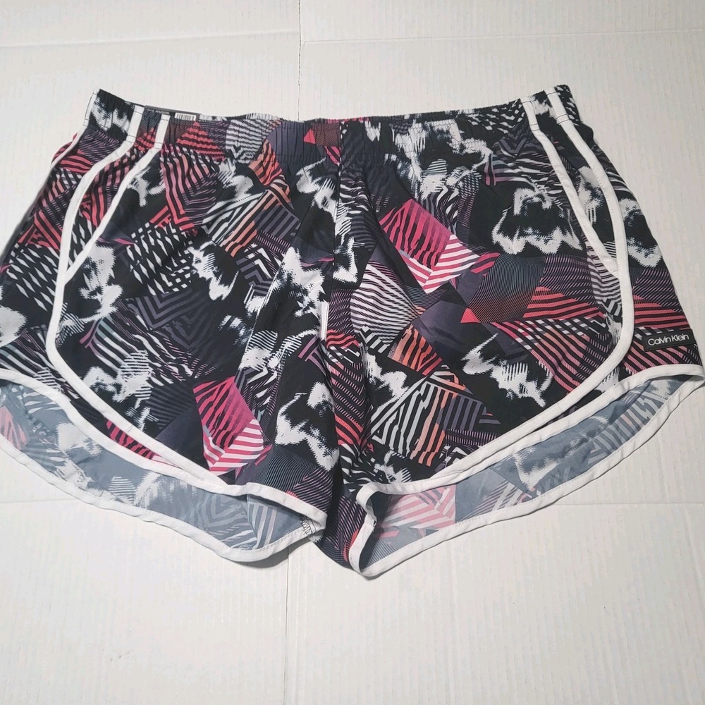 Calvin Klein Women‎ Sweat Shorts Active Polyester Multicolor Size XXL Gym Run